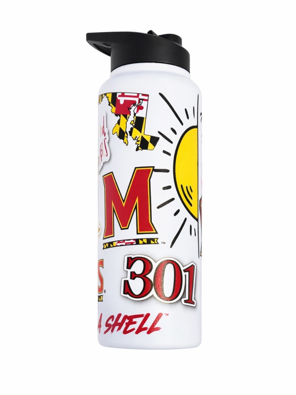 University Maryland‎ Terrapins 34 OZ Quencher Stainless Steel Water Bottle Terps